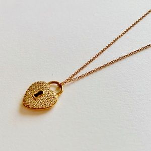Tiffany & Co. Heart Lock Diamond Pendant